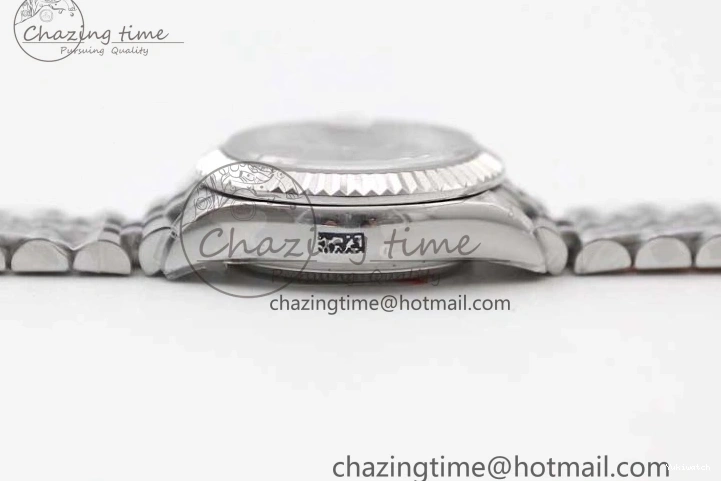 Dial Steel DateJust 28 SS Silver 1:1 NH05 Bracelet 904L on TWF President Best Lady Edition 0207